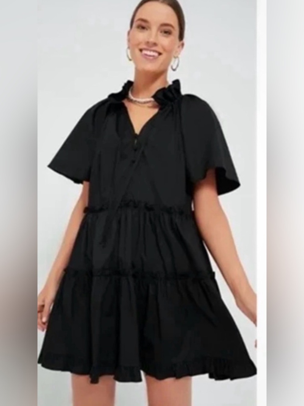 Tuckernuck Black Crepe Crawford Dress